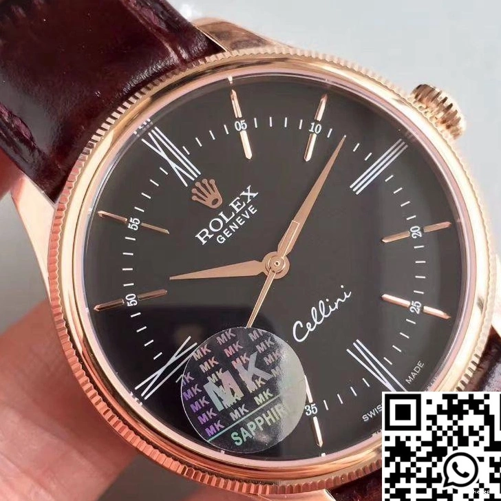 MKS Cellini Dial Factory Black V4 50505 Rolex 0215